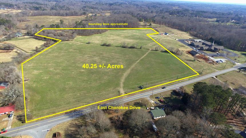 east cherokee drive land, hickory flat land, holly springs land, development, subdivision, new homes